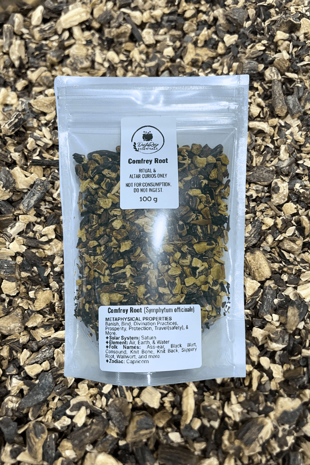 Comfrey Root 45 or 100 Grams - Dusty Rose Essentials